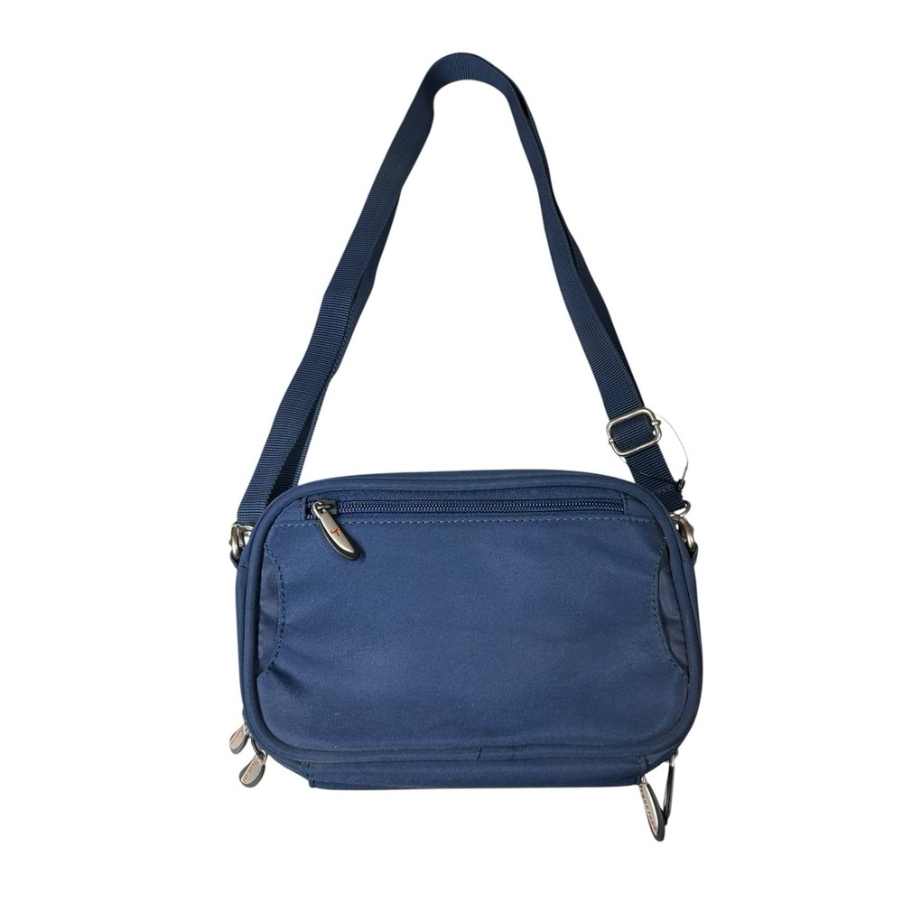 Travelon Classic Convertible Crossbody Purse Travel Bag Waist Pack Blue